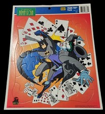 Vintage Golden Books 1995 Adventures of Batman Robin Frame Tray Puzzle Joker
