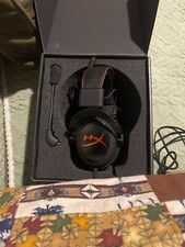 Hyperx wired headset with detachable microphone, tested, 6 foot cord