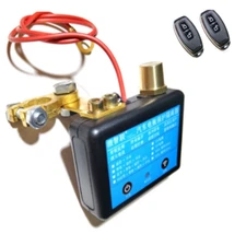 Car Battery Disconnect Switch Isolator Cut Off W/2 Wireless Remote Control Kit