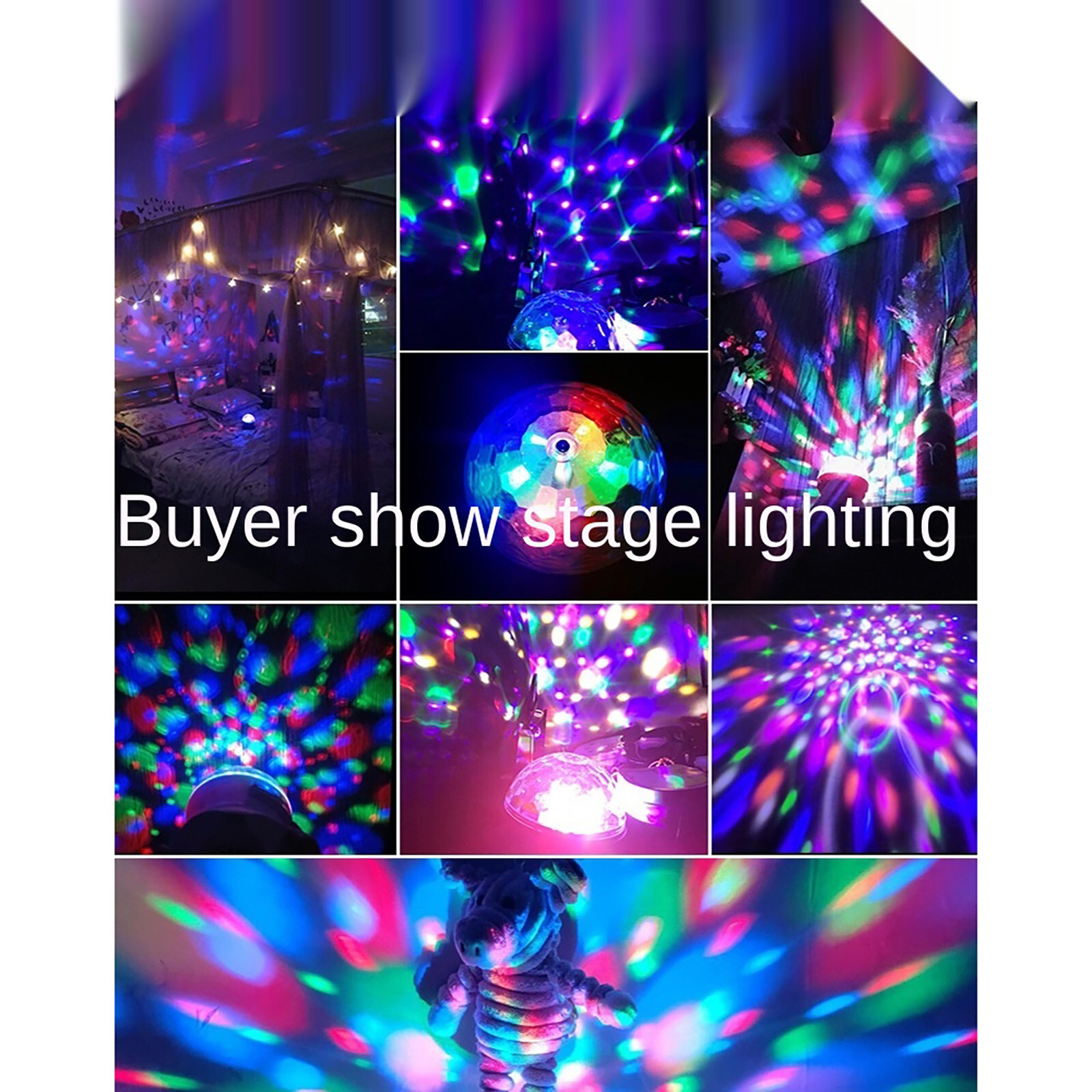 アニュさん Luz Disco Luces Para Casa Dormitorio Giratoria con Musica