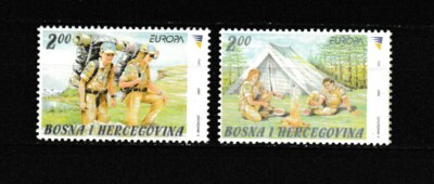 s35076 BOSNIEN HERZEGOWINA 2007 EUROPA CEPT MNH ** 2v SCOUT