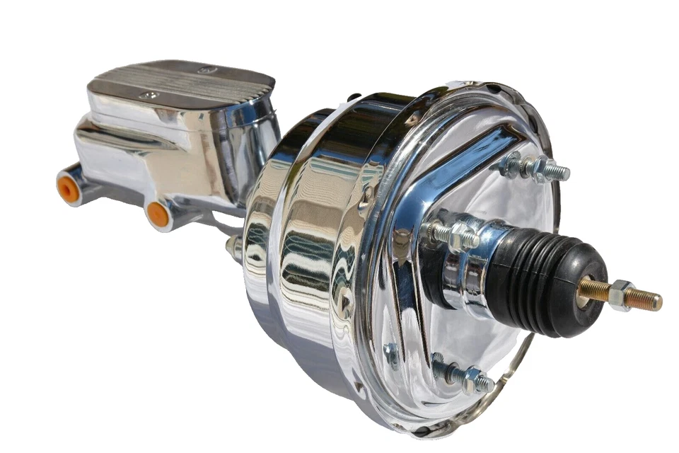 GMC Sprint 1971 1972 7" doble cromo refuerzo de freno eléctrico + cilindro maestro Foto 2 de 4