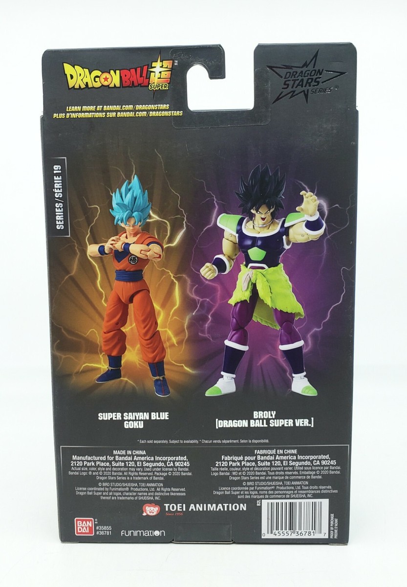 Dragon Ball Super Bandai Figurina Dragon Stars 17 cm - Super Saiyan Broly - Figurina articolata Broly - Licenza ufficiale Dragon Ball - Giocattolo per bambini 4 anni e + - 36190J
