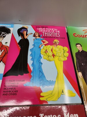 Paper Doll　three books　Tom Tierney Uncut Paper Dolls Tom Tierney Assorted Paper Dolls Books Lot Of 11