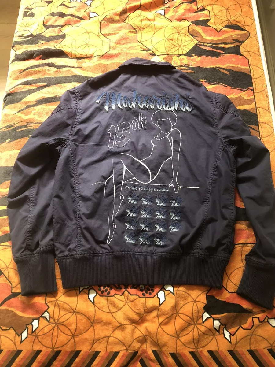 Navy Maharishi 15th Anniversary Embroidered Flying Lady Jacket