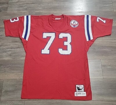 1985 AUTHENTIC VINTAGE JOHN HANNAH PATRIOTS JERSEY 54 3xl MITCHELL