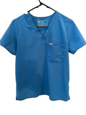 Figs Techinical Collection Women's Scrub Top Size S - Blue