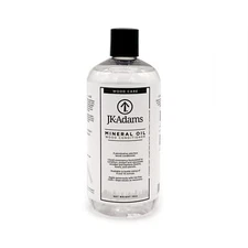 J.K. Adams Cutting Board Butcher Block Care Mineral Oil 16oz Wood Conditioner