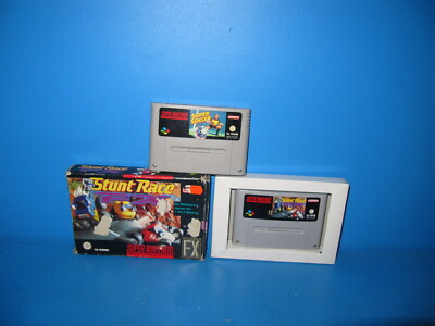 Super Nintendo SNES  ''  Stunt Race ''  in OVP + Super Soccer Pal Version 