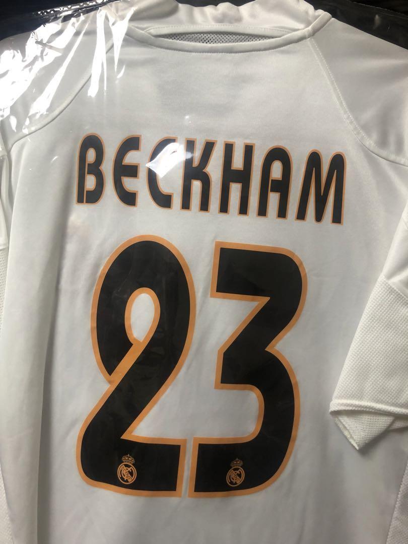 Vintage David Beckham Real Madrid 07/08 Home Jersey Size M adidas Original