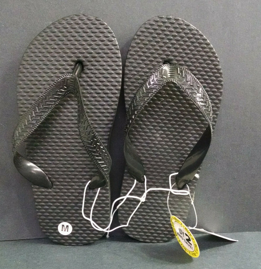 Lotto 2 Infradito Perizoma Schiuma Dolgen Nero Bambina Taglia Media (13 1)