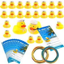 60 Pcs Cruise Ducks Tag Kits Include 20 Rubber Cruise Ducks For Cruise Ships 20