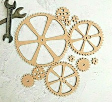 Wooden Steampunk Rotating Gears Cogs Industrial Decoration Cog Wheel Wall Décor 