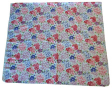 Beautiful Floral Tablecloth, Rectangle 58" x 102", Spring Pastels on White, GUC