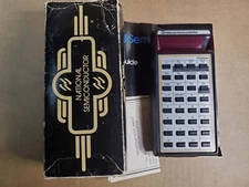 Vintage National Semiconductor Financier 6020 Calculator in Box W/Manual Working