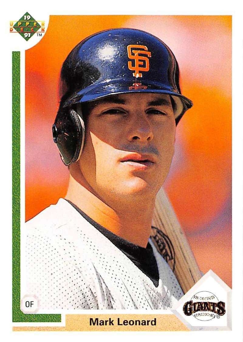 1991 Upper Deck Baseball #557 Mark Leonard  RC Rookie Giants 