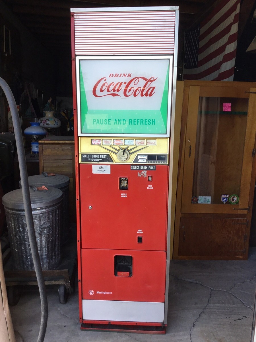 Rare vintage 1950s Westinghouse Select-O-Matic Coca Cola Machine