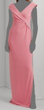 Lauren Ralph Lauren Women's Pink Jersey Off-the-Shoulder Gown Dress Size 16