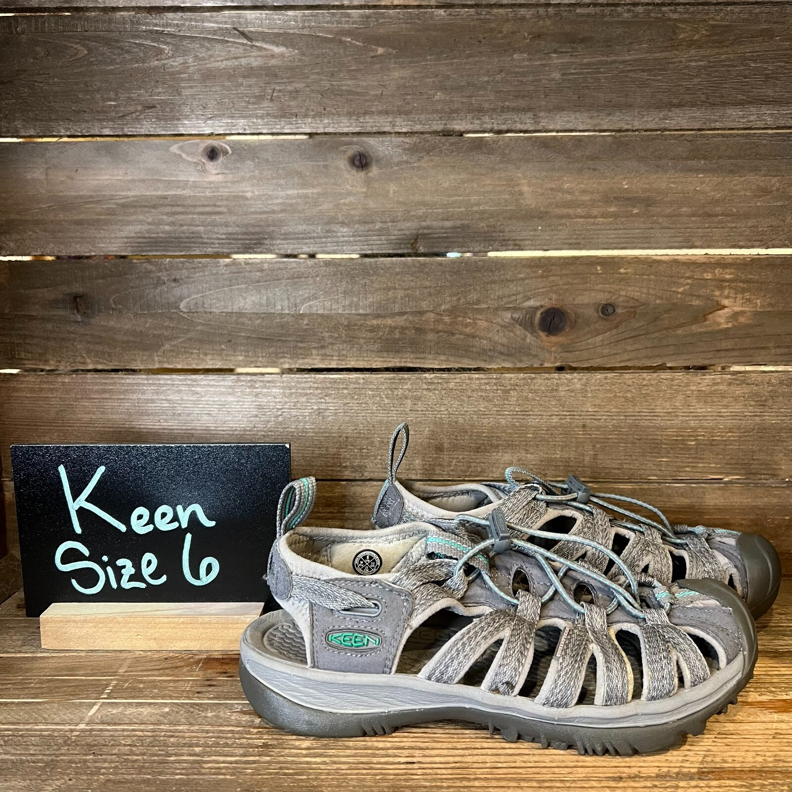 Scarpe sandali donna Keen Whisper grigie impermeabili sport escursionismo passeggio taglia 6 M