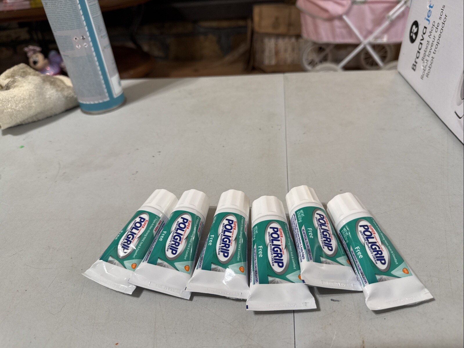 Super Poligrip 6 Free Travel Size, 0.75-Oz Package Exp 4/27 No Box