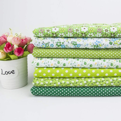 7 Pcs 20'' X 20'' Cotton Fabric DIY Making Supplies Quilting Patchwork Fabric Fat