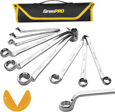 Wrench Set Offset Wrench Set Metric And Standard 10pc 6-23mm 75-degree Large W
