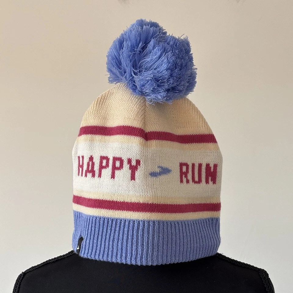 Gorro Brooks Run Happy Pom Pom Ropa para Correr Invierno Sombrero Deportivo Ocio Gimnasio Foto 2 de 4