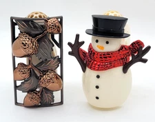 2-Bath & Body Works Wallflower Fragrance Plug-Ins SNOWMAN/ACORNS