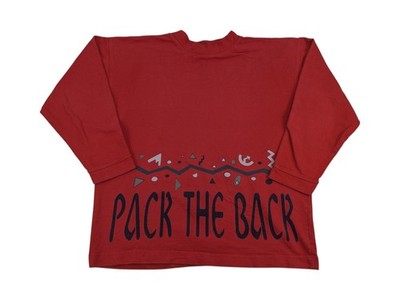 Vintage Unodue Sweatshirt Sz L rot 90s Oversize Crewneck Pack the Back Hip Hop