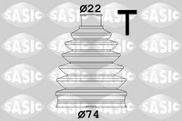 Sasic 1904008 Faltenbalgsatz FüR Antriebswelle Achsmanschette Set Satz