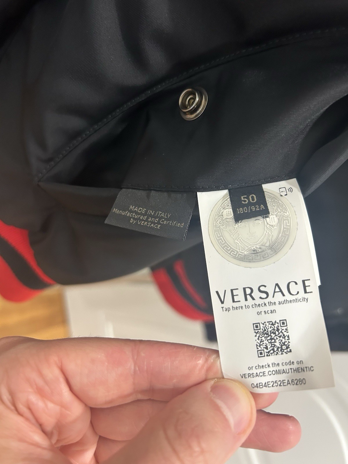 Versace Men’s AUTHENTIC Bomber Jacket! Beautiful!… - image 6