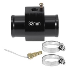 12/24V Universal Water Temp Sensor Kit, 1/8" NPT Black Adapter 150'F on - 32mm