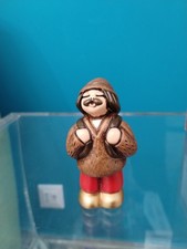 Presepe  Thun pastore con legna zaino classico Rosso no scatola