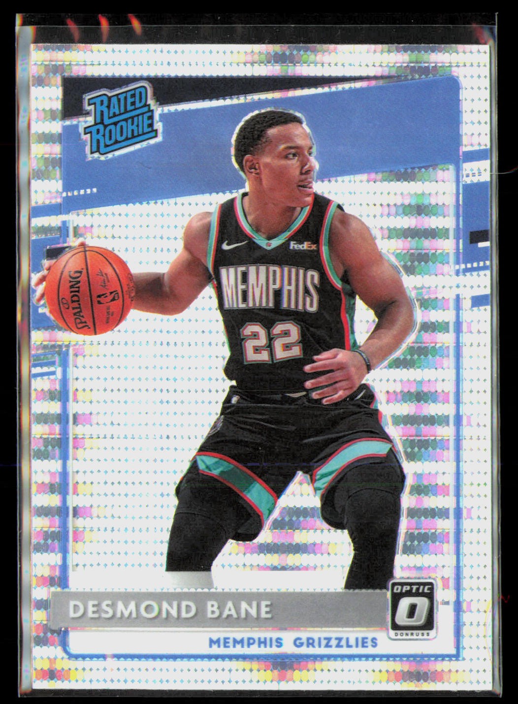 2020-21 Donruss Optic Desmond Bane #180 Silver Pulsar