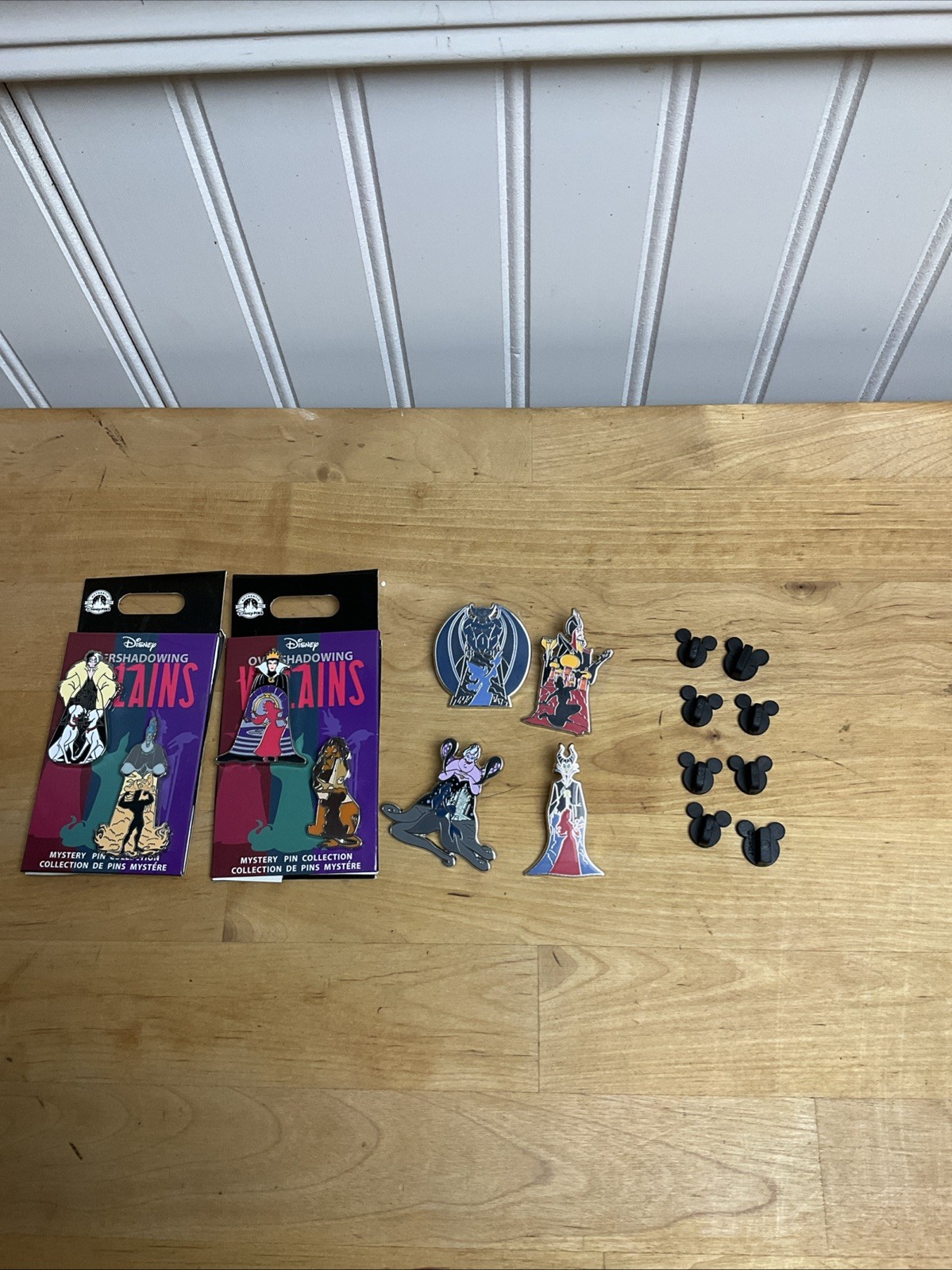 Disney Overshadowing Villains Complete Mystery Pin Set 8 Hades Scar Jafar & More