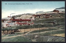 Victor, CO, Portland and Independence Mines, Bergbau-Minen, Ansichtskarte