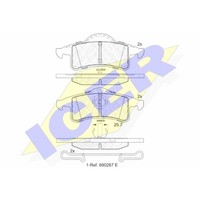 Icer BremsbeläGe Bremsbelegsatz Hinten FüR Jeep Grand Cherokee II