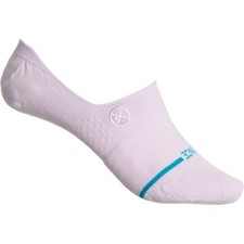 Stance Icon 2 Pairs of Low M No Show Socks in Whiteblack Small, Whiteblack