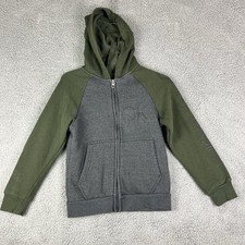 Calvin Klein Jeans Boys Size S/P 8 Gray/Green Hoodie