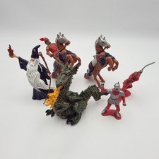 Vintage 1999 PAPO Dragon Wizard Knights & Soldiers Figure Set