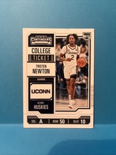 2024-25 Panini NIL - Tristen Newton - College Ticket UCONN RC #32