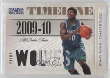 2009 Playoff National Treasures Timeline Materials /25 Jonny Flynn #6 Rookie RC