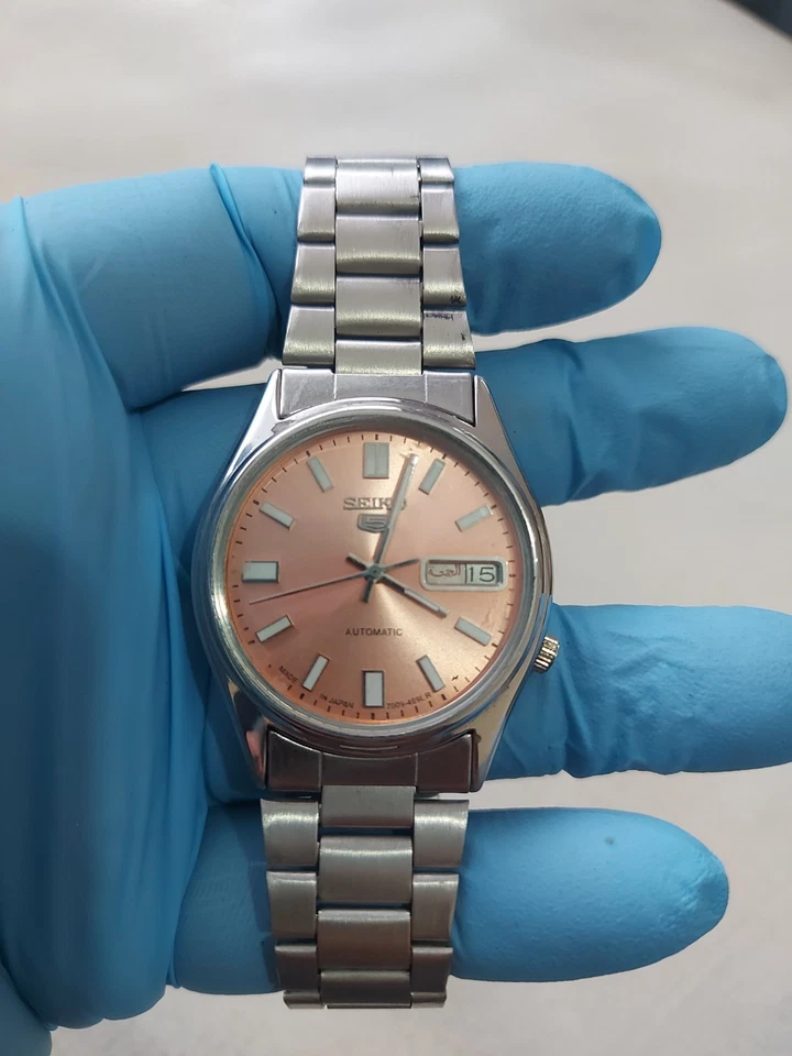 Reloj Hombre Vintage Seiko 5 Automático Japonés 7009 Día/Fecha Foto 2 de 4