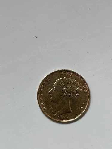 1874 Victoria Gold Half Sovereign — photo from the most recent tracked eBay sale