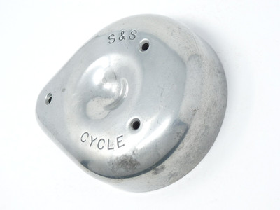 VINTAGE S&S ''CYCLE'' #78 TEARDROP AIR CLEANER COVER HARLEY DAVIDSON SUPER B NICE!