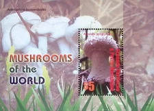 P) 2007 GRENADA CARRIACOU AND PETITE MARTINIQUE, MUSHROOM OF THE WORLD, SOUVENIR