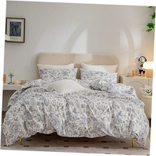 White King Duvet Cover Flowers, 100 Brushed Microfiber King 104"x90" Floal-5
