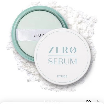 ETUDE Zero Sebum Pressed Face Powder Compact Translucent Matte 0.19oz