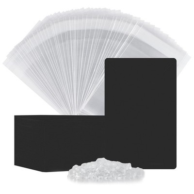 100 Pcs Earring Display Cards with 100 Jewelry Packaging for Earrings Necklace