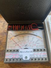 VINTAGE ICE MICROTEST 80 ANALOG MULTIMETER TESTER MADE IN ITALY